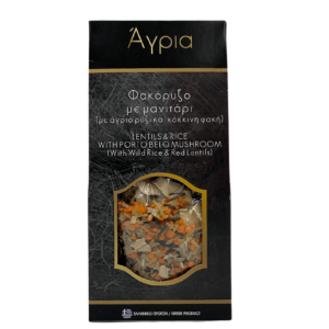 Άγρια - Φακόρυζο με μανιτάρι (άγριο ρύζι & κόκκινη φακή) 250g